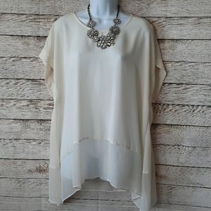 CATO Chiffon Hem Tunic